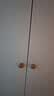 全友家居奶油风二门衣柜卧室家用出租房靠墙落地收纳储物柜子成品衣橱 实拍图