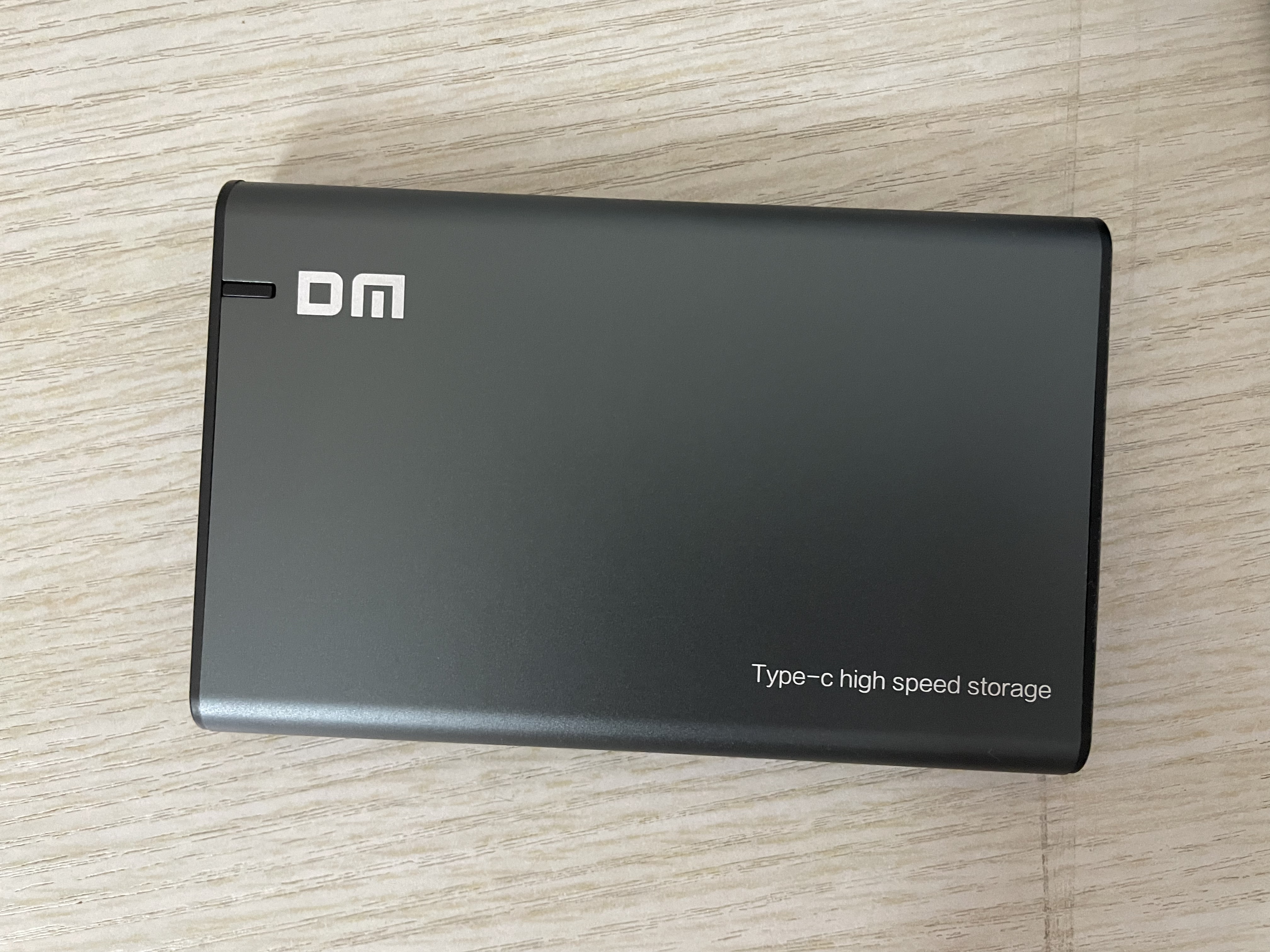 DM Type-C移动硬盘盒 2.5英寸 HD002 灰黑色 SATA3串口 笔记本台式外置壳固态机械ssd硬盘盒 实拍图