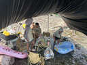 原始人 黑胶天幕帐篷户外露营网红野营遮阳棚野餐桌椅防晒八角蝶形 【速搭款】20㎡【八角奶油咖-2.6M高杆】建议2-8人 实拍图