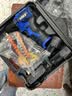 西默德手电钻工具箱全套家用五金小型冲击手枪钻锂电电动螺丝刀钻墙打孔 【百万口碑力作】18V无刷星耀款【2电一充】 实拍图