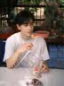 优衣库棉麻条纹层叠连衣裙/无袖女装/裙子26春夏新款484787 69 藏青色 M 实拍图