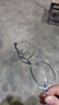 依视路（ESSILOR） 新款商务男镜架时尚镜框女配依视路镜片近视定制眼镜网上配镜 金属-全框-2062GY-透明灰 镜框+依视路膜岩高清1.60现片 实拍图