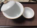 容山堂珐琅彩泡茶杯陶瓷主人杯单杯茶盏公道杯盖碗茶洗壶承茶壶功夫茶具 金丝珐琅盖碗 1个 150ml 实拍图