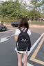 JINSHIWQ书包初中女生2026新款高颜值ins风双肩包男高中生女孩小学生背包 实拍图