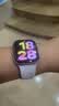 Apple/苹果 Watch S11 智能手表GPS款46毫米玫瑰金色铝金属表壳淡桃粉色运动型表带S/M MEVT4CH/B 实拍图