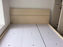 全友家居 现代简约原木风主卧室床1.8米x2米家用极简双人大床高脚床 实拍图