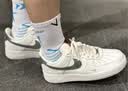 耐克NIKE男空军一号AF1 运动鞋HV5979-130白绿43 实拍图