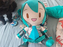 绿音fufu玩偶MIKU周边抱枕雪深海樱粉未来毛绒公仔女友生日礼物女 32cm 绿色初音【无蝴蝶结】 现货 实拍图