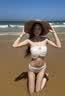 南木熊泳衣女2026新款比基尼三件套高级感显瘦ins性感纯欲海边度假温泉 海星挂脖白色泳衣三件套 均码 建议【80-115斤】 实拍图