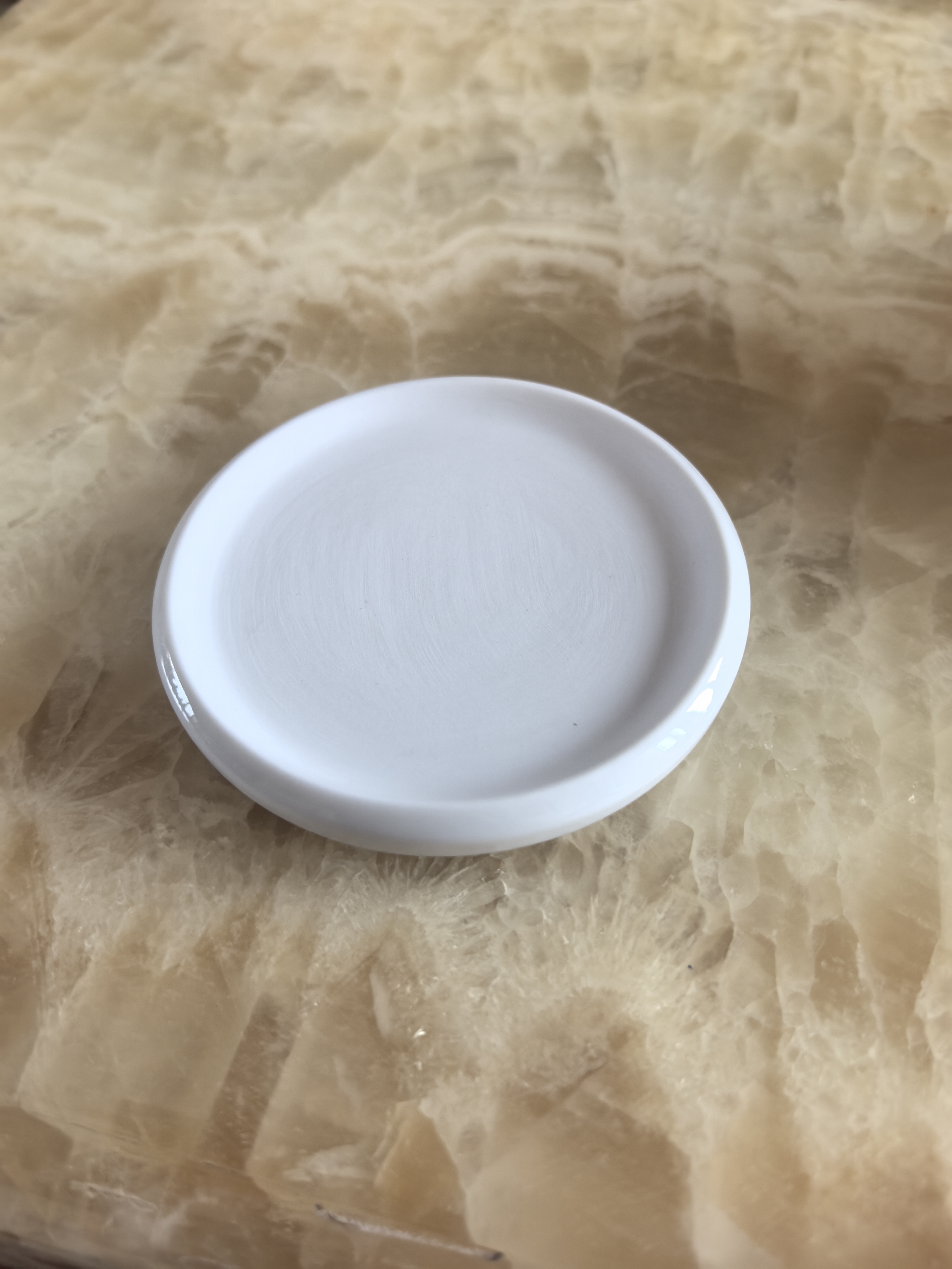 漢墨 朱砂研碟小砚台 研磨颜料用陶瓷墨碟 文房四宝毛笔书法墨块用品 实拍图
