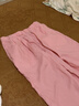 MUJI 女式 汉麻水洗宽版裤女装裤子女款女士长裤休闲裤阔腿裤26年春夏 粉红色 L （165/70A） 实拍图
