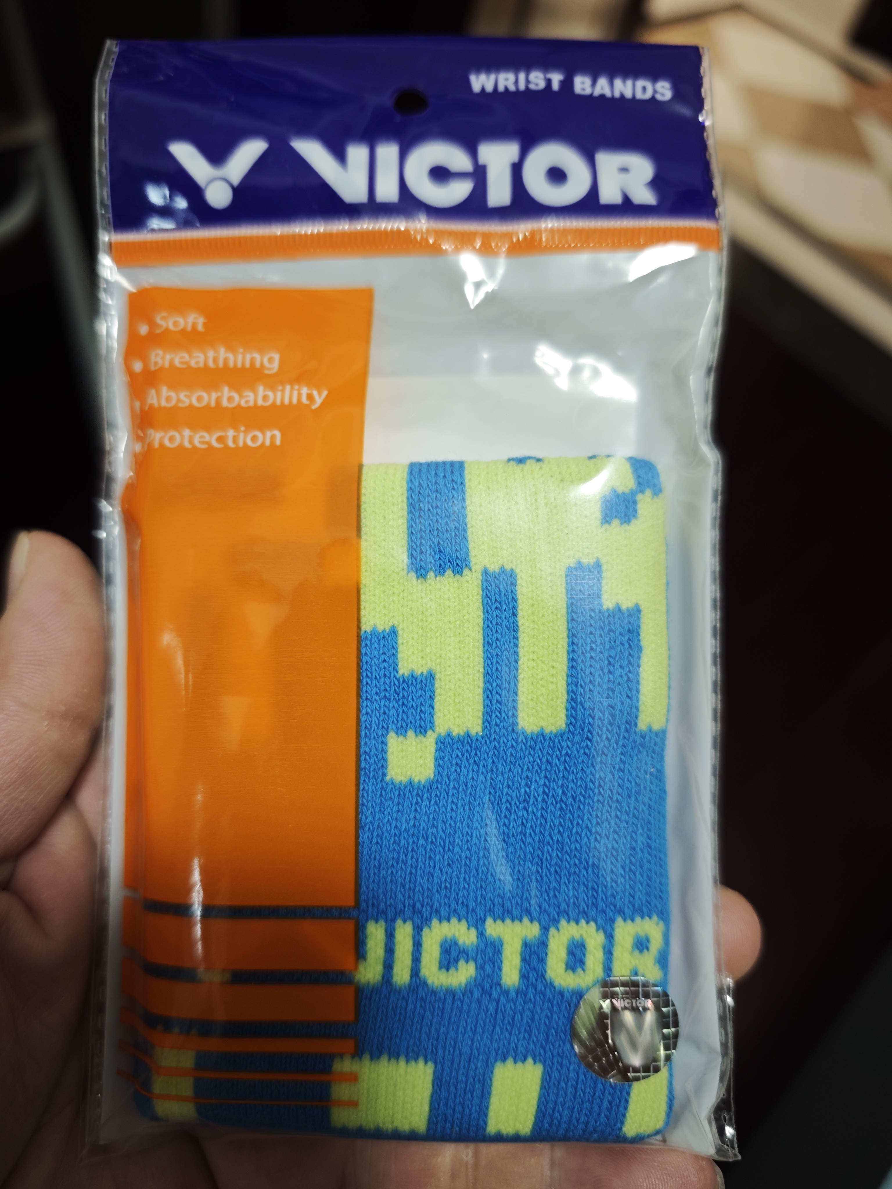 威克多（VICTOR）胜利羽毛球运动护腕男女篮球防扭伤护手腕网球吸汗擦汗腕带SP123 【单只装】SP126-P果绿 均码 实拍图