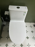 九牧（JOMOO）马桶 家用虹吸式马桶大冲力节水坐便器 防臭瞬冲 易洁抗菌马桶 行业爆款-升级无棱内壁11370-305坑 实拍图