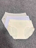 有棵树【首穿免洗】A类婴儿棉女士内裤女10A抗菌蚕丝裆无痕透气三角短裤 实拍图