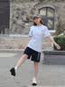 杰克·琼斯（JACK&JONES）26年男装四季打底T恤男士凉感透气多色情侣款短袖t恤水洗不易走形 白色A06 XS 165 实拍图