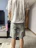:CHOCOOLATEit美式破洞牛仔短裤男士夏季新款潮牌痞帅五分裤子 复古蓝 33 实拍图