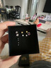 QMXDS999纯银猫咪螺丝耳钉女足银小巧耳环养耳洞洗睡免摘耳骨儿童饰品 S999足银猫咪直针【2只价】 实拍图