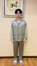 DOEO2026新款真丝睡衣男夏薄款送男友轻奢高级感桑蚕丝家居服礼盒套装 银杏【长袖+长裤】 M 100-120斤 实拍图