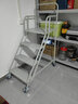 载象仓库移动登高梯库房理货带轮可移动平台梯子登高车平台1米100*59*150四步梯灰色 实拍图