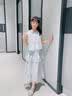 女童连衣裙夏季2026新款儿童夏装蛋糕裙套装女大童公主裙子两件套 蓝色套装【上衣+半身裙】 140 实拍图
