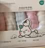 全棉时代婴儿口水巾儿童小毛巾纯棉纱布手帕洗脸面巾礼盒装 黄蓝绿6条/盒 实拍图