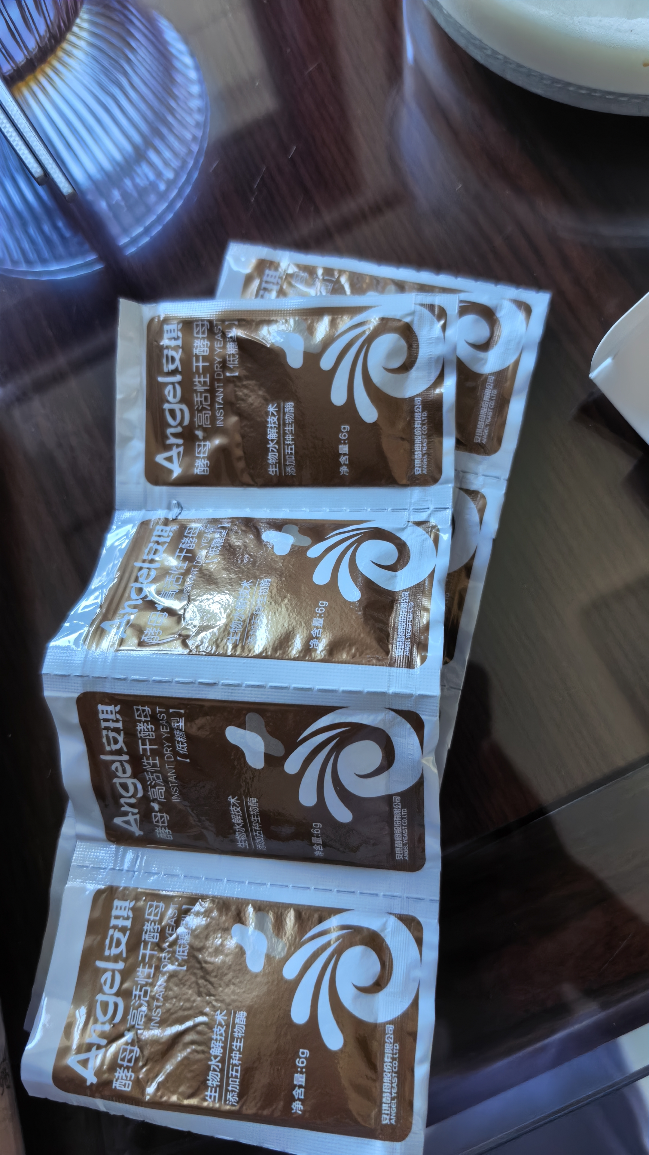 安琪【盒装】新一代高活性干酵母粉6g*8低糖型包子馒头发酵粉烘焙原料 实拍图
