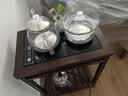 远图茶桌家用小茶台边柜侧柜实木泡茶吧茶几烧水壶一体水桶架茶水柜子 实木茶台-玻璃底部上水电器 晒单实拍图