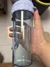 特百惠（Tupperware）茶韵500ml塑料杯男女士学生运动水杯子大容量泡茶杯 冰水蓝 实拍图