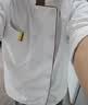 耐典厨师服短袖工作服白色男女同款厨房厨师服工装ND-SC单红边 实拍图