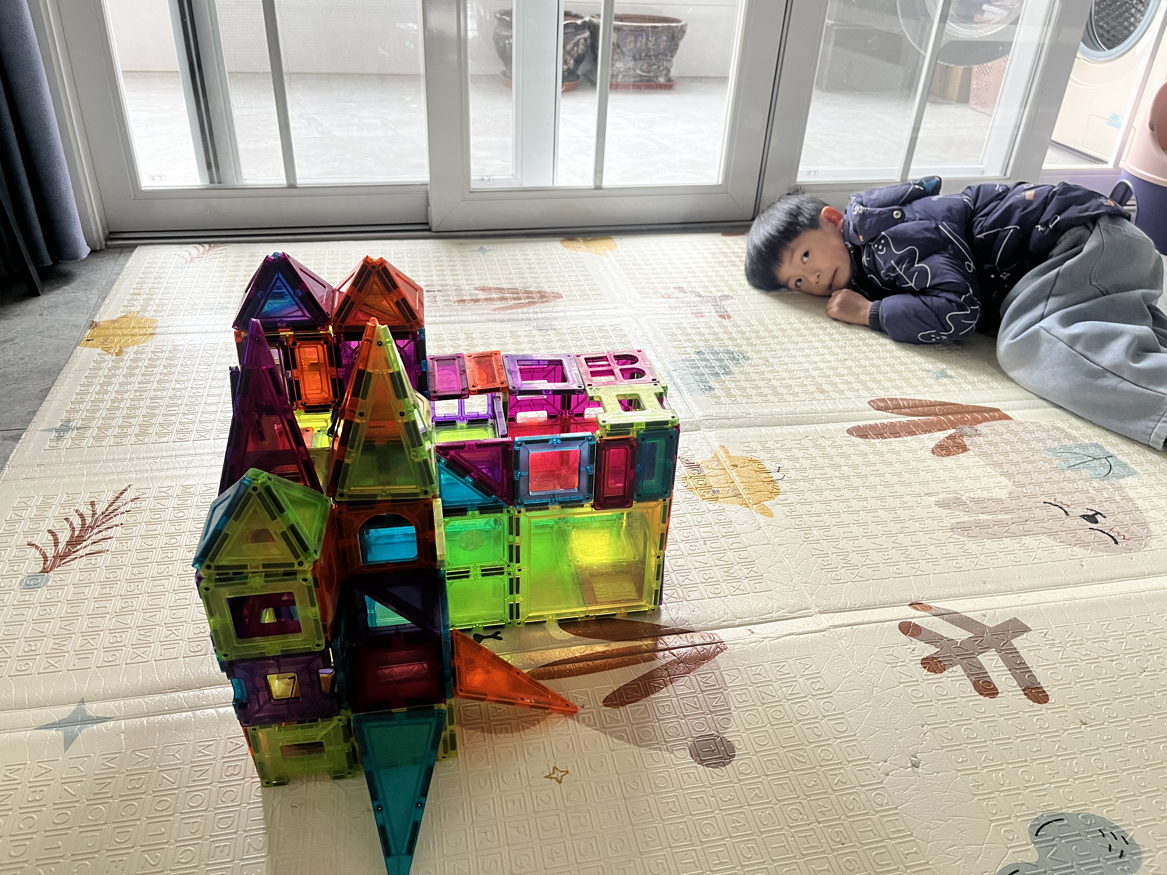 优衣库法兰绒格子衬衫/长袖男女装衬衣薄外套481225 481225/30浅米色 XL 实拍图