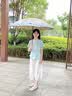 七麦麦三折晴雨伞儿童伞学生伞安全圆角太阳伞遮阳伞防晒伞男女孩雨伞蓝 实拍图