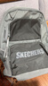 斯凯奇（Skechers）双肩包男女同款学生经典红色书包时尚大容量休闲运动旅行通勤背包 文艺绿/03WV 实拍图