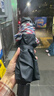 天堂伞 加大雨伞三折 经典商务伞格纹10骨加大雨伞男女 黑色 实拍图