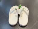 卡骆驰（CROCS）贝雅卡骆班运动拖鞋男鞋女鞋居家夹脚平底人字拖鞋|205393 白/深蓝-126 37 /38(230mm) 实拍图
