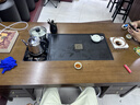 赣荣大板茶桌椅组合一桌五椅新中式茶几简约茶几办公室阳台家用泡茶台 抽屉款石盘大板1官帽椅1长2短凳 1.6米新中式四抽屉款 实拍图