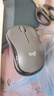 罗技（Logitech）M220 轻音鼠标 无线鼠标 办公鼠标 对称鼠标 带无线微型接收器 灰黑色 实拍图