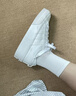 adidas NIZZA PLATFORM厚底增高运动帆布鞋女阿迪达斯三叶草 一号黑/白   36 实拍图