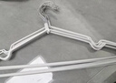 【京东物流】晾衣架无痕加粗干湿两用防滑成人衣撑子 白色-10只装 40cm 实拍图