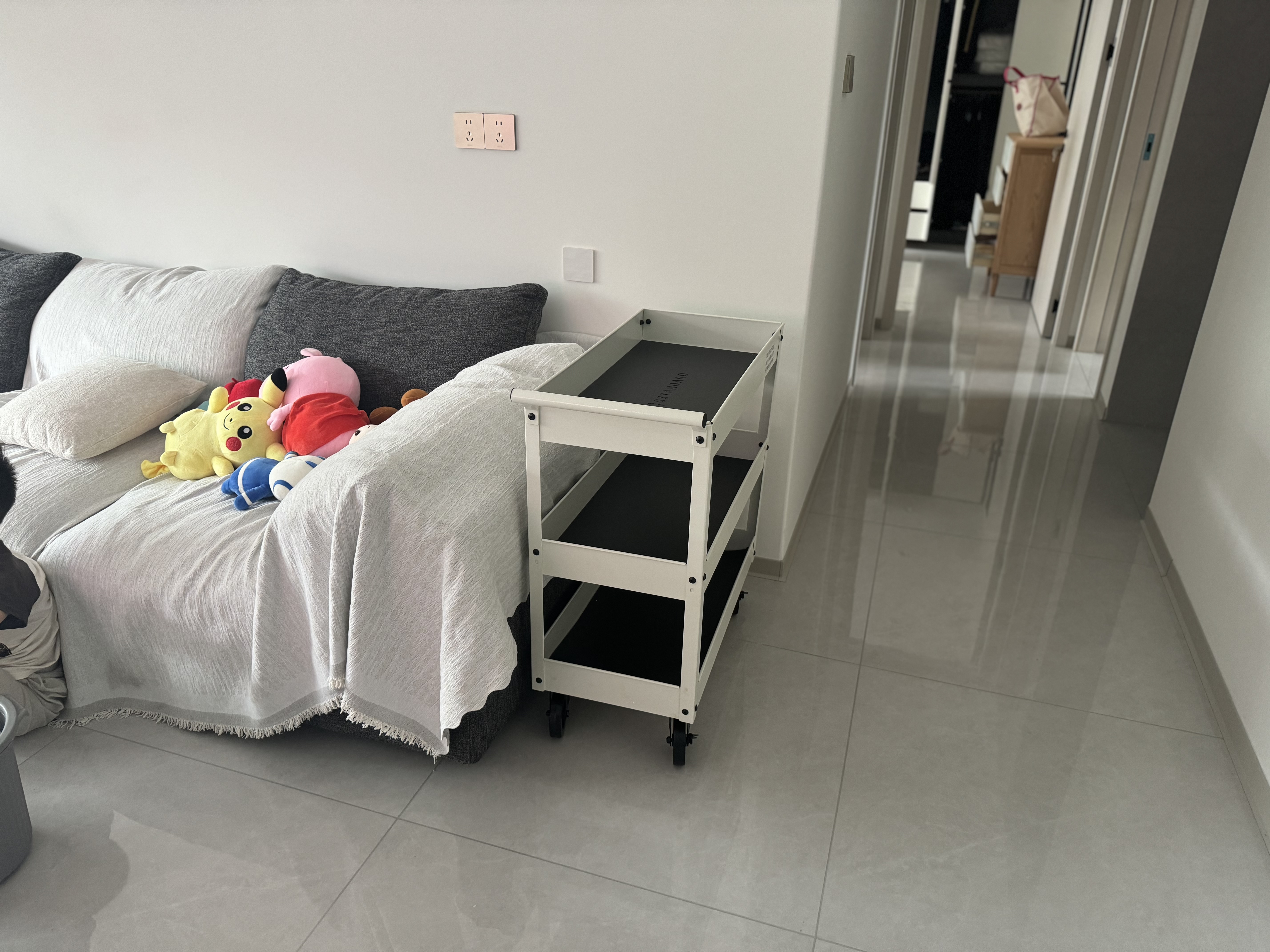 Gstandard轻奢ins风咖啡厅绿植花店家用汽修工具可移动收纳置物小推车 实拍图