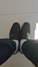 康奈皮鞋冲孔鞋男夏凉鞋舒适休闲商务正装镂空鞋光面透气男鞋黑色39 实拍图