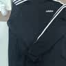 adidas休闲舒适三条纹立领夹克外套男装秋季阿迪达斯官方轻运动 黑色/白（推荐选大一码）   L 实拍图