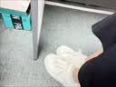 回力女鞋秋季新款板鞋潮流百搭厚底小白鞋女J576Z 米/白丨轻量缓震 35 实拍图