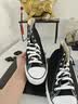 匡威（Converse）All Star夏季经典帆布男女高帮休闲运动鞋黑色101010 101010/黑色 42 实拍图