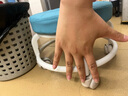 【京喜甄选】椅子万向轮美缝凳子带轮旋转擦地矮凳美甲修脚凳滑轮 儿童凳-藏蓝色款 实拍图