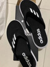 adidas COMFORT FLIP舒适拖鞋人字拖男女阿迪达斯官方轻运动   黑色/白色(推荐选大一码)   43 实拍图