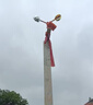美燕 驱鸟器果园专用全自动太阳能赶鸟神器户外防鸟语音吓唬鸟鱼塘 大号彩色多棱底座【70种声音】 实拍图