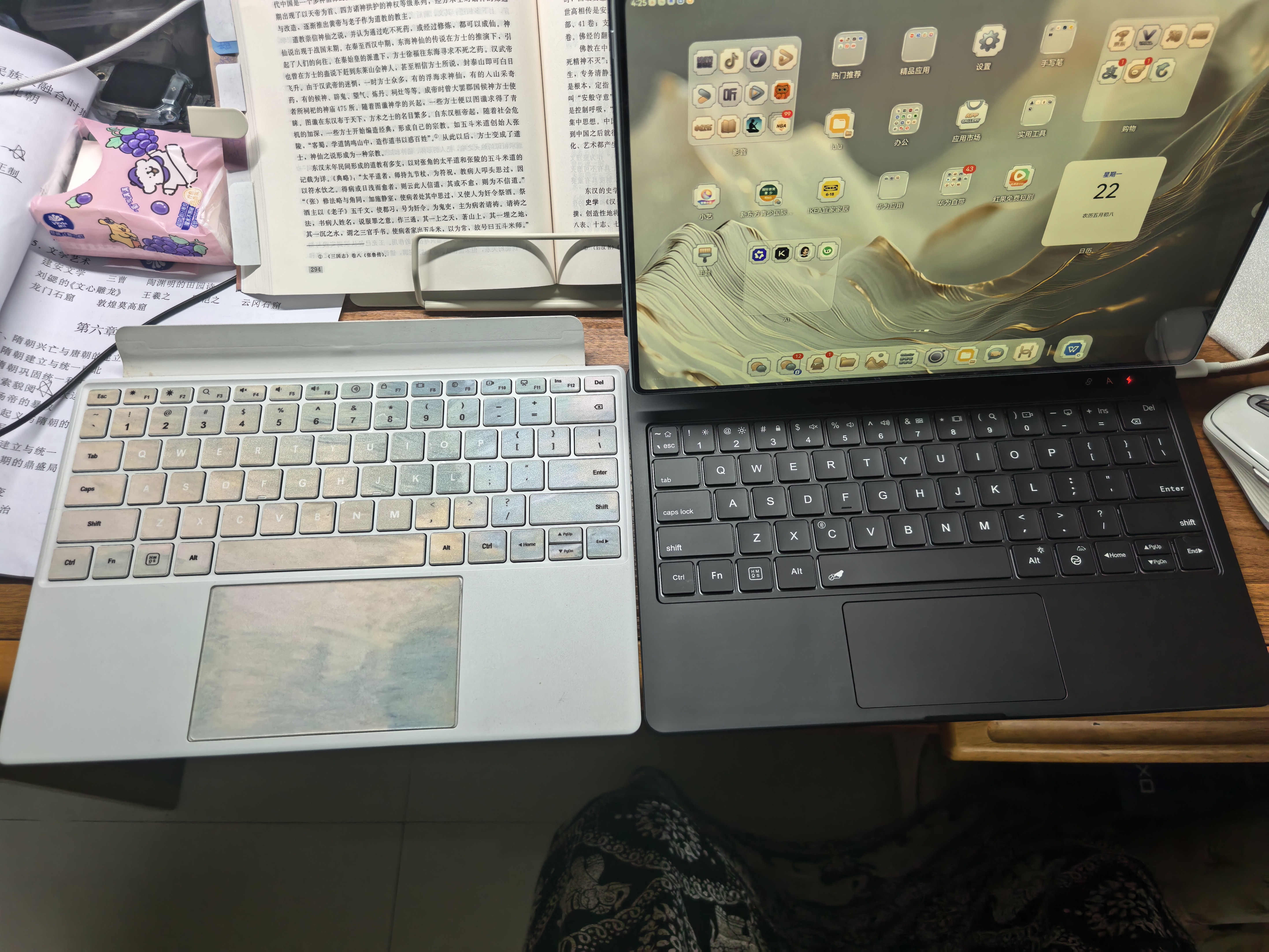 酷士达适用华为平板MatePad Pro 13.2英寸键盘智能磁吸悬浮无线蓝牙便携保护套一体2025款柔光版 黑 实拍图