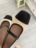ZHR玛丽珍鞋女2026新款尖头粗跟单鞋女优雅通勤风高跟鞋BL379黑色38 实拍图