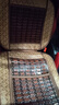 齐选夏季汽车坐垫凉席麻将竹片主驾驶车载座椅背屁垫货车通风透气用品 【经典棕】前排单座+固定腰靠 实拍图