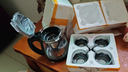 【京东物流】茶壶套装整套茶具大容量玻璃茶杯带滤网耐高温泡茶具 2000ML一壶+四杯套装【无茶盘】 实拍图
